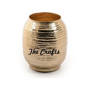 Maceta de metal color plata, florero de la mejor calidad, forma redonda, florero para flores artificiales, para uso en hoteles y restaurantes. - Product Image 4