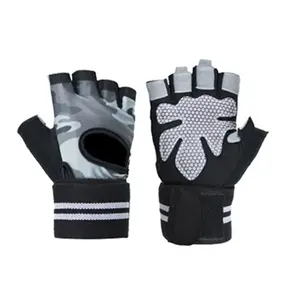 Nouveaux hommes Fitness Gym rembourré paume en plein air Gym personnalisé sport demi-doigt gants respirants pour hommes et femmes - Product Image 3