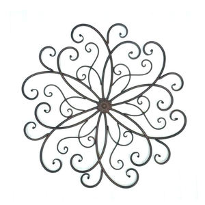 Metal Iron <b>Red</b> <b>Rose</b> and Leaves Wall Art Set of Two, Metal <b>Flower</b> Wall Sculpture, <b>Flower</b> Wall Hanging Accent for Indoor/Outdoor, - Product Image 3