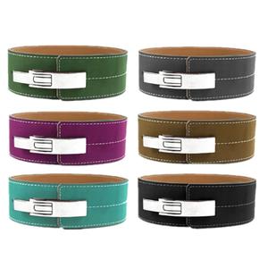 GAF Weightlifting 4 Inch Leather Powerlifting Weightlifting <b>Belt</b> Lever Buckle <b>White</b> <b>Belt</b> POWERLIFTING BACK for <b>Men</b> and WOMEN - Product Image 6