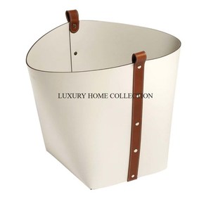 Strong <b>galvanized</b> iron metal charcoal <b>bucket</b> with large capacity for holding a generous amount of charcoal or ash - Product Image 3