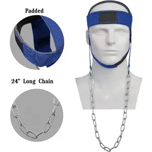 Sangle de cou réglable robuste 2026 pour équipement de fitness, accessoire pour musculation, exercices de force et levage de poids - Product Image 3