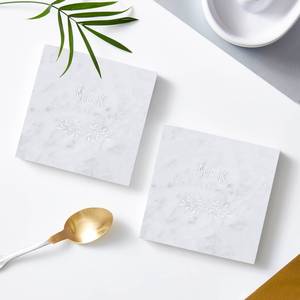 <b>Personalised</b> Botanical Marble <b>Coaster</b> Custom Engraved <b>Coaster</b> Unique Gift For Home - Product Image 2