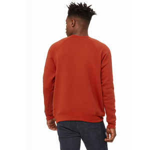 เสื้อสเวตเตอร์ขนแกะแร็กแลนแบบพรีเมี่ยมสำหรับทุกเพศเสื้อสวมหัวคอกลมสำหรับฤดูหนาวปรับแต่งได้ปักด้วยลูกปัดสีเรียบ - Product Image 3