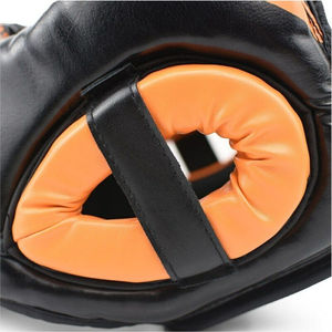 Protector de cabeza de boxeo de entrenamiento cómodo del fabricante superior Cuero y PU Cara-Patrón Demanda del cliente-Protección - Product Image 5