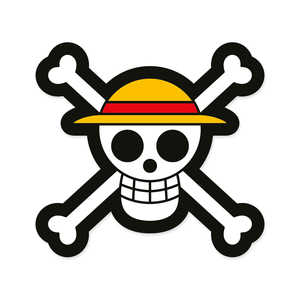 Coussin de siège et oreiller One Piece avec logo tête de mort, design Kissen - Product Image 2