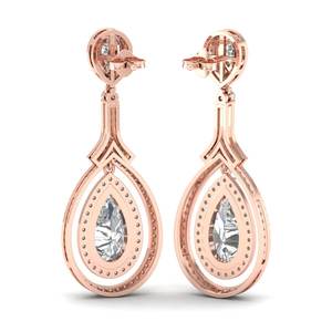 REYES Sparkling 925 Sterling Silver HPHT CVD Lab Grown Diamond Drop Boucles d'oreilles pour femmes de haute qualité Party Wear Bijoux pour femmes - Product Image 4