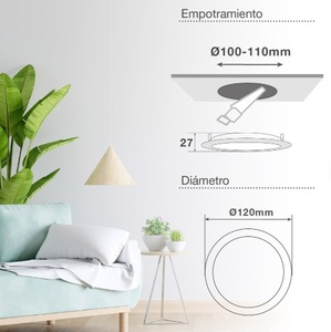 ไฟดาวน์ไลท์ LED 6W 4000K แบบกลม (201000091 GSC) - Product Image 3