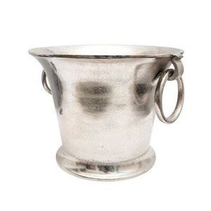 Aluminum <b>Ice</b> <b>Bucket</b> Latest Round Handle Best Quality Shiny Polished <b>Silver</b> Coating for Wholesale - Product Image 1