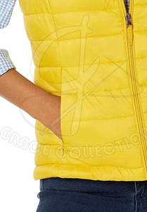Professional Manufacturing <b>Women's</b> Puffer <b>Vest</b> 100% Polyester Winter Sleeveless Puffer <b>Vest</b> With Customized Logo - Product Image 6