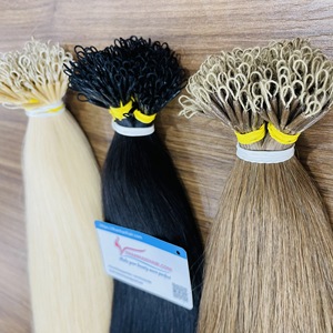 Vente en gros d'extensions de cheveux humains 100% bruts vietnamiens Nano Ring straight style vague d'eau chaude sans emmêlement ni perte - Product Image 6