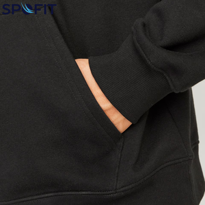 Sweat-shirts à capuche unis en coton coupe ajustée personnalisés pour l'hiver, 450 GSM, grammage lourd, vente en gros, décontractés, pour garçons, collection automne-hiver - Product Image 5