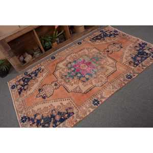 พรมตุรกีวินเทจคลาสสิกสีเบจสีดำ4.1x7.2ft เป็นมิตรกับสิ่งแวดล้อมการออกแบบงานปะทำจากยางขนสัตว์วัสดุโพลีเอสเตอร์ห้องรับประทานอาหารวัยรุ่น - Product Image 5