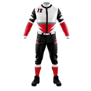 Uniforme de béisbol de diseño de servicio OEM venta completa uniforme de béisbol de moda en blanco para hombres uniforme de béisbol personalizado para adultos - Product Image 4