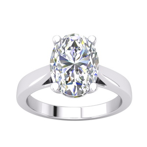 Bague pour femme en or jaune et blanc 9 carats, design classique de luxe, 2,28 carats, clarté VS, diamant de laboratoire, couleur EF, taille brillant, bijoux - Product Image 2