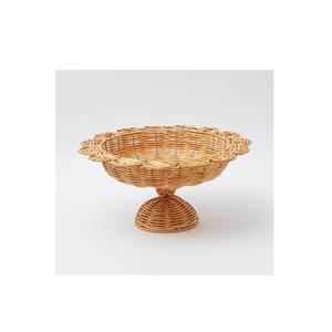 <b>Large</b> Decorative Rattan <b>Basket</b> With Rope Handles Perfect <b>For</b> Seasonal Blanket <b>Storage</b> Or Displaying Festive Holiday Decorations - Product Image 3