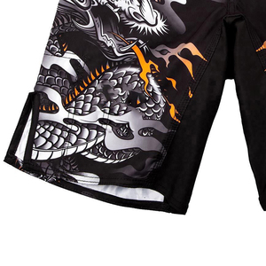 Pantalones Cortos de MMA para Hombre, Estampado de Dragón, Sublimación, Spandex, Poliéster, Absorción de Humedad, Ajuste Atlético, Ropa de Artes Marciales Mixtas - Product Image 4