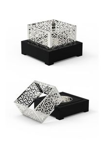 Portavelas de Metal negro moderno, soporte de luz de té geométrico, luz de velas minimalista, decoración del hogar, regalo decorativo de mesa - Product Image 3