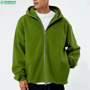 เสื้อฮู้ดดี้สตรีทแวร์พิมพ์ลายตามสั่ง 500 GSM ผ้าหนา ทรงโอเวอร์ไซส์ ทรงปกติ ไหล่ตก ซิปยาวเต็มตัว ผ้าเฟรนช์เทอร์รี่ - Product Image 6