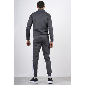 Chaqueta de entrenamiento de lana de media manga unisex, conjunto de dos piezas con logotipo personalizado de alta calidad, transpirable, de talla grande, para correr y deporte para hombre - Product Image 5