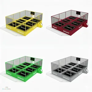 Sistema de Trampolín Olímpico Comercial para 8 Personas, Trampolín Modular para Interiores y Exteriores con Red de Seguridad - Product Image 3