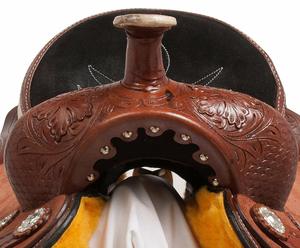 Selle Western Roping de qualité supérieure usinée à la main en cuir avec siège en daim pour l'équitation Excellent rapport qualité-prix - Product Image 1