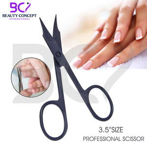 Ciseaux de manucure noirs 2026 en acier inoxydable, produit durable, lame tranchante, ciseaux de coupe professionnels pour cuticules et ongles - Product Image 6