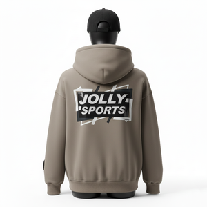 Sudadera con Capucha para Mujer, Algodón Premium GSM, Felpa de Poliéster, Color Taupe Sólido, Logotipo Personalizado con Serigrafía, Sudadera Básica para Mujer - Product Image 2