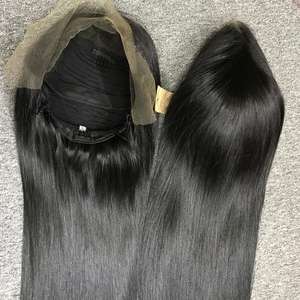 Venta al por mayor de pelucas vietnamitas mujeres de tamaño largo de alta calidad de encaje transparente HD de encaje completo frontal de cabello humano virgen - Product Image 6