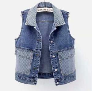 Gilet en jean pour hommes et femmes modernes décontracté Vintage élégant Denim gilet garde-robe essentiel en détresse sans effort Cool Style - Product Image 5