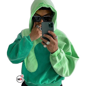 2025 nuevo 100% personalizado algodón pulóver sudaderas con capucha hombres Etiqueta Privada sudaderas con capucha largas sudadera Unisex gimnasio Sudadera con capucha para gimnasio ropa de calle - Product Image 3