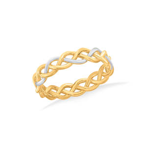 แหวนเปิดหน้าชุบทอง 18K ดีไซน์ทันสมัย ประดับอัญมณี สำหรับงานหมั้น - Product Image 3