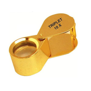 Loupe d'inspection diamant de haute qualité 10x avec finition en acier chromé et lentille grossissante en laiton pour les bijoutiers professionnels - Product Image 4