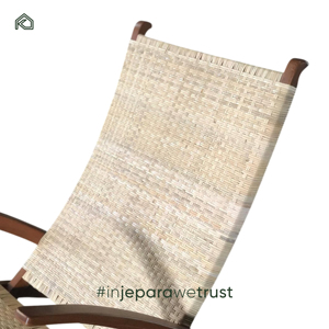 Modern One-Seater Teak Wood Rattan Chaise <b>Lounge</b> <b>Chair</b> Durable Furniture for Living Room Apartment Villa Hotel Beach Restaurant - Product Image 4