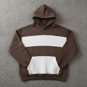 OEM/ODM 100% Cotton Custom Embroidery Logo Oversized pullover <b>Drop</b> Shoulder 2 tone Winter casual wear comfortable Men's hoodies - Product Image 5