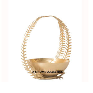 Borde de latón de acero inoxidable brillante decorativo diseño real Uso de regalo frutero - Product Image 4