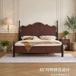 โครงเตียงไม้แอชธรรมชาติสไตล์ยุโรปสำหรับห้องนอน - Product Image 2