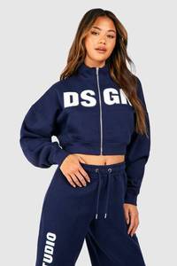 Nouvel ensemble de survêtement décontracté pour femme en deux pièces, couleur marine, hiver, respirant, écologique, léger, vente en gros - Product Image 4