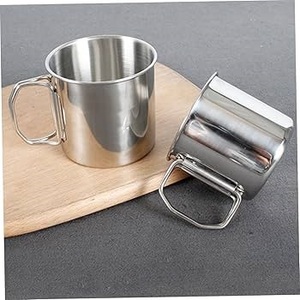 Tasse en acier inoxydable de haute qualité pour la cuisine à domicile produit fait à la main nouveau look tasse à vin en acier inoxydable pour les fêtes utilisation de mariage - Product Image 4