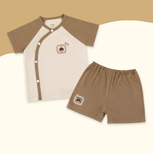 Conjunto de Ropa para Bebé Unisex ALB01, Diseño de Dibujos Animados, Tejido de Punto Transpirable, 95% Modal, 5% Elastano, Manga Corta, 4 Estaciones, Vietnam - Product Image 2
