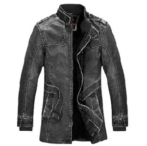 Venta al por mayor de los hombres chaqueta de invierno Racer motocicleta estilo con capucha de cuero de imitación personalizado de piel de vaca real opciones de moda de camuflaje - Product Image 6