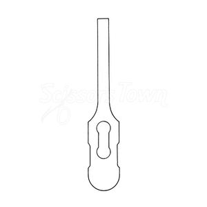 Acier inoxydable droit de lame d'ostéotome chirurgical interchangeable pour des procédures orthopédiques de remodelage d'os - Product Image 6