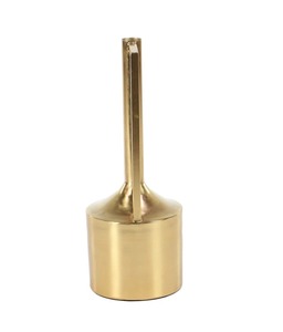 Jarrón Simple negro con detalles dorados, perfecto para dormitorio, escritorio de estudio, sala de estar, salón y regalo creativo o uso decorativo - Product Image 4