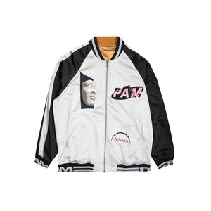 Veste Sukajan enduite pour homme, taille XS, imperméable, style streetwear, fermeture éclair, broderie vintage, pour le printemps et l'automne - Product Image 1