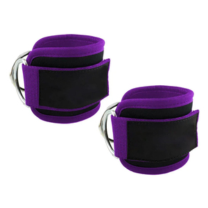 Sangles de cheville confortables pour machines à câbles avec anneau en D, sangle de cheville réglable pour poulie de musculation, entraînement des jambes et renforcement - Product Image 1