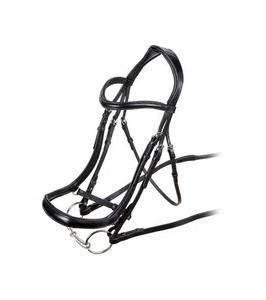 Bridon d'équitation en cuir diamanté, personnalisable avec logo, durable et élégant, indispensable pour l'équitation - Product Image 1