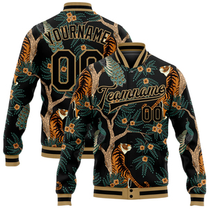 OEM Personnalisé Hommes Hiver 100% Laine Chenille Broderie Polaire Baseball Letterman Bomber Varsity Jacket Col Montant avec Capuche - Product Image 1