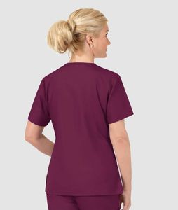 Belleza de las mujeres Poliéster Spandex Algodón Nylon Médico Enfermera Conjuntos Dobladillo curvo Contraste Túnica Salón Spa Uniformes - Product Image 5