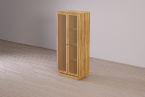 Armario alto de diseño minimalista de madera maciza 100% de alta calidad para muebles de dormitorio y muebles de interior - Product Image 2