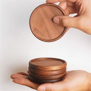 Juego de Posavasos Cuadrados de Madera Duraderos y Hechos a Mano para Experiencias Gastronómicas de Lujo, Diseño Contemporáneo que Agrega Sofisticación - Product Image 2